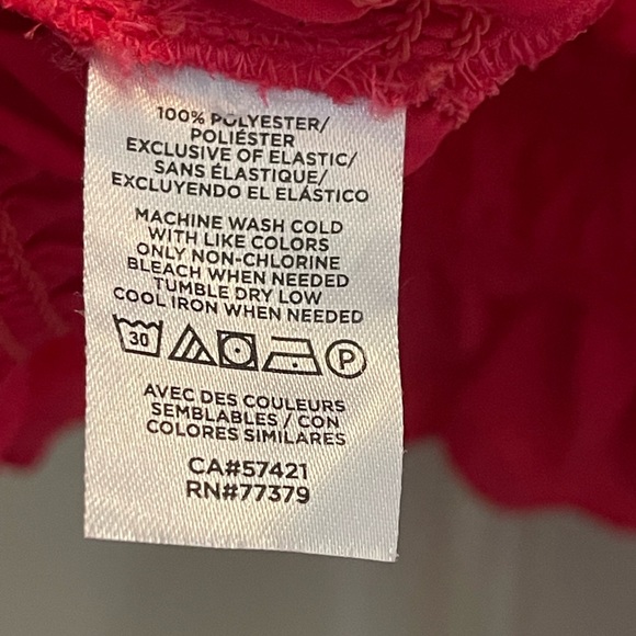 🥑5/$25 Ann Taylor pink square neck smocked blouse with flutter sleeves XXL - Picture 5 of 7